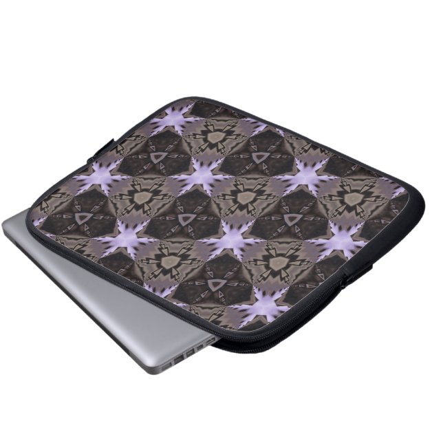 Laptopfodral med lila stjärnor laptop sleeve (Framre botten)