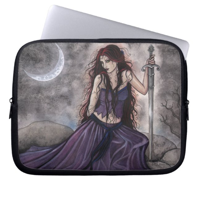 Laptopfodral Morgan Le Fay Fantasykonst Laptop Fodral (Framsidan)