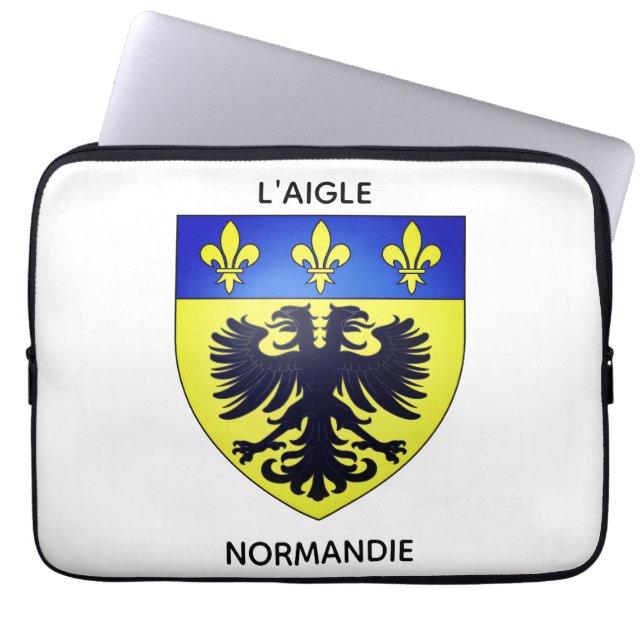 Laptopfodral vapensköld av L'Aigle i Normandie Laptop Fodral (Framsidan)