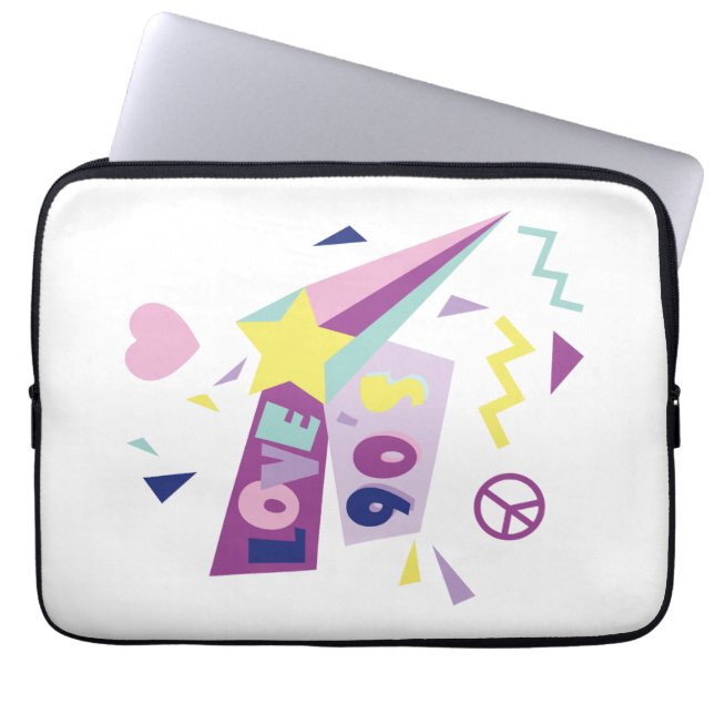 Laptophülle "crazy 90s" laptop fodral (Framsidan)