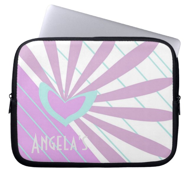 Laptoppåse med hjärta laptop fodral (Framsidan)