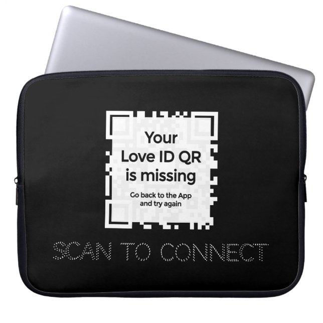 Laptopschutzhülle - BLACK - QR - GLAM Collection Laptop Fodral (Framsidan)