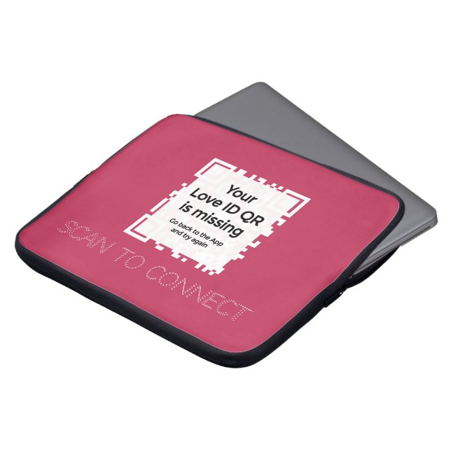 Laptopschutzhülle - RED - QR - GLAM Collection Laptop Fodral (Framsida topp)