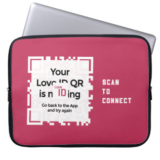 Laptopschutzhülle - RED - QR - PURE Collection Laptop Fodral