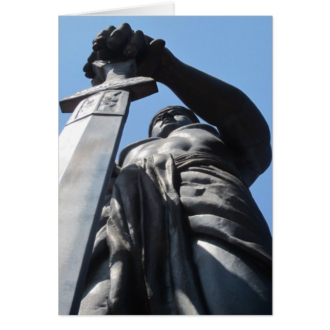 lapu-svärd hälsningskort (Framsidan)