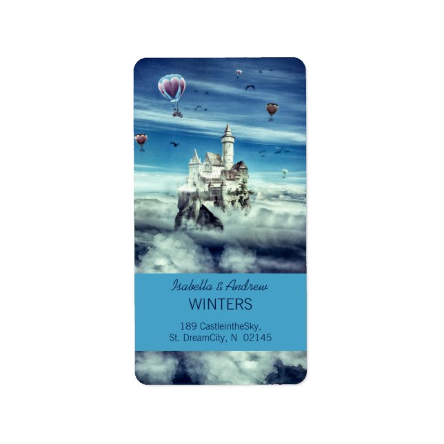 Laputa - Castle i Himlar Adressetikett (Framsidan)