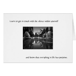 Lär att få i handlag med tystnaden. OBS kort