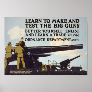 Lär att göra och testa de stora vapnen poster