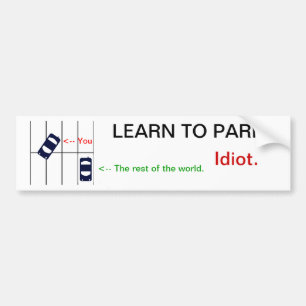 Lär ATT PARKERA Bildekal