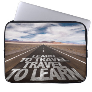 Lär att resa reser för att lära laptop sleeve