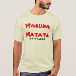Lär att tala Swahili Tee Shirt