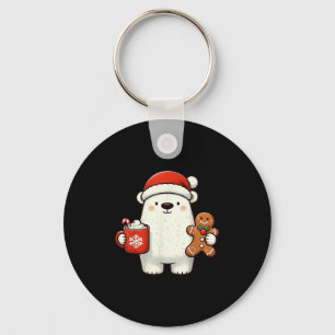 Lar Björn Julhatt Jul Holiday Xmas Kaffe C Nyckelring