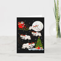 Lar Björn Santa Släd Flygande Rolig Magisk Jul