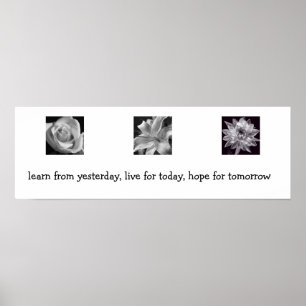 Lär, bo, hoppas poster
