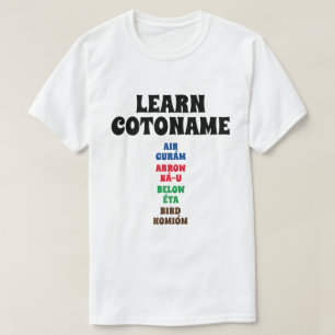 Lär Cotonou-Luft, Bed, Under, Bird T Shirt
