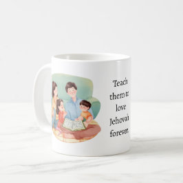 Lär dem att älska Jehova för evigt. Kaffemugg