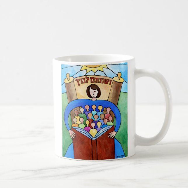 Lär dem flitigt-mugg kaffemugg (Höger)