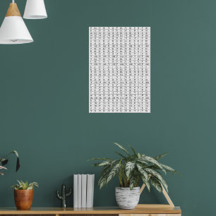 Lär dig Amharic Alphabet BREV Poster