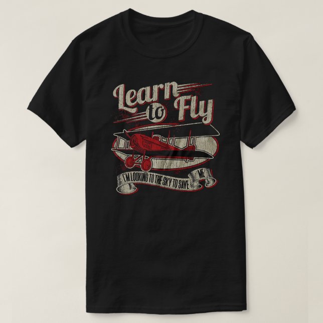 Lär dig att flyga från original t shirt (Design framsida)