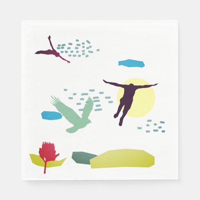 Lär dig att flyga pappersservett (Framsidan)