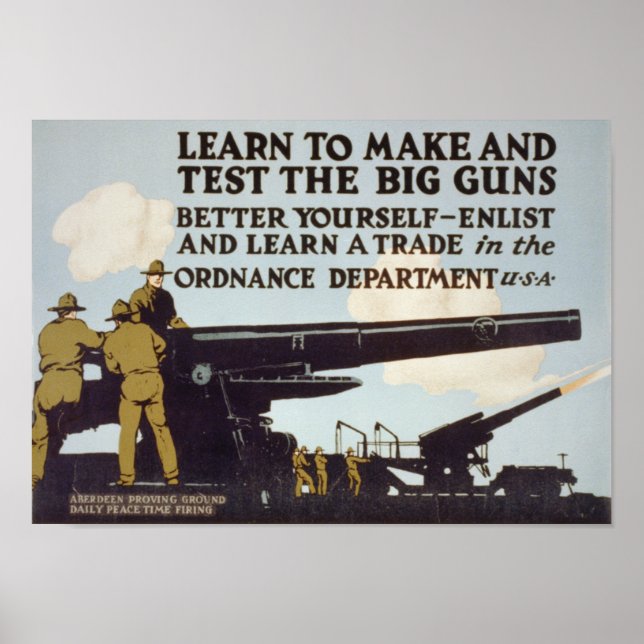 Lär dig att göra och testa de stora vapnen poster (Framsidan)