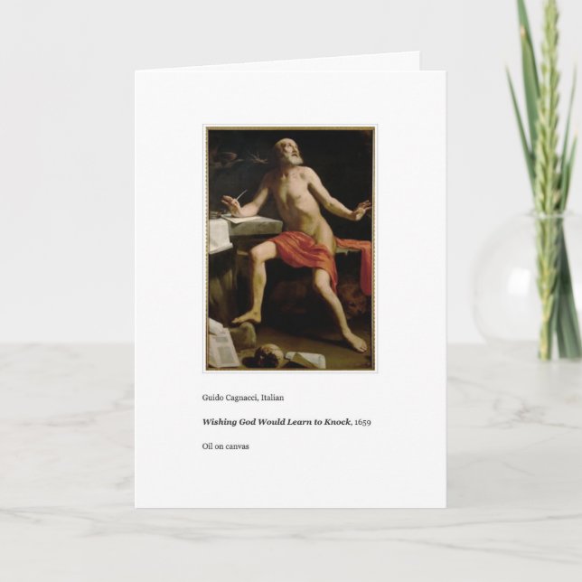 LÄR DIG ATT KNOCK BIRTHDAY CARD KORT (Framsida)