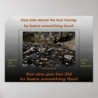 Lär dig att Live Live på Lär dig 2 Poster