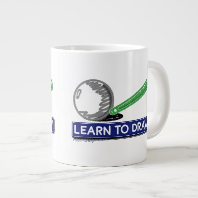 Lär dig att rita jumbo mugg (Framsida höger)