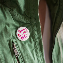 Lär dig att säga nej - rosa knapp