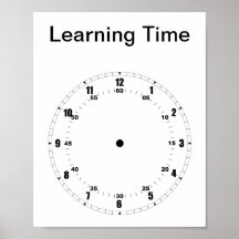 Lär dig att säga tid Poster