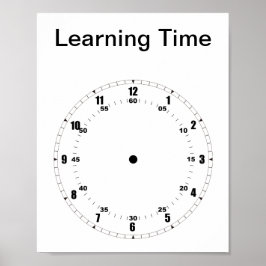 Lär dig att säga tid Poster