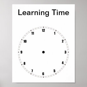 Lär dig att säga tid Poster
