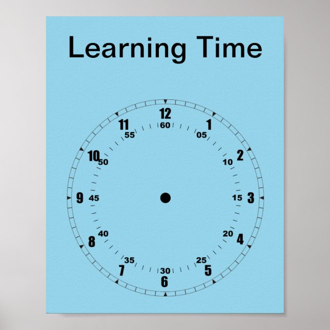 Lär dig att säga tid Poster (Framsidan)
