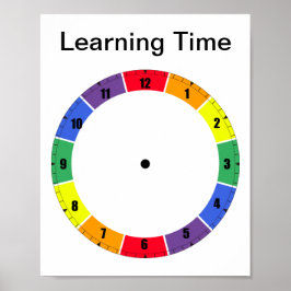 Lär dig att säga tid Poster