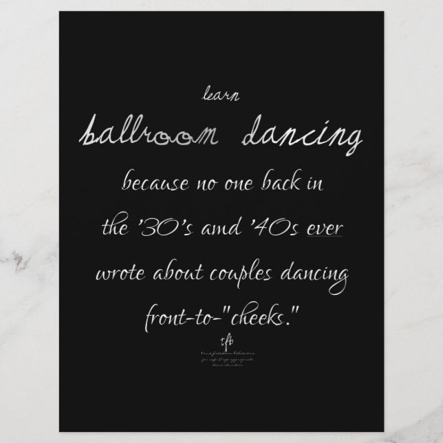 Lär dig Ballroom Dancing Mex. Silver Reklamblad (Framsidan)