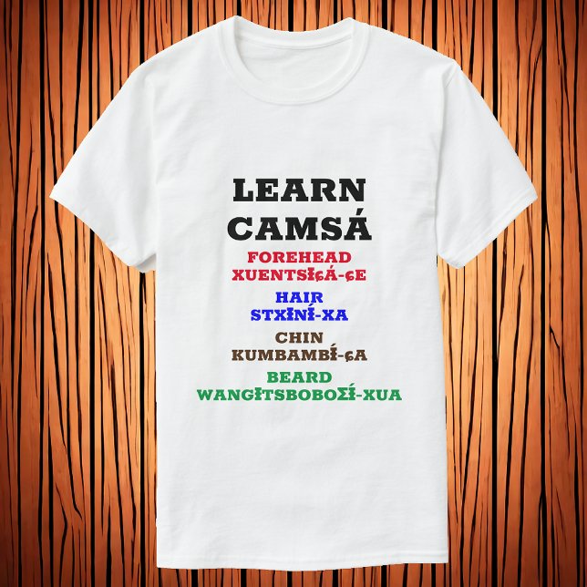 Lär dig Camsá - Forehead Hair Chin Beard T Shirt (Skapare uppladdad)