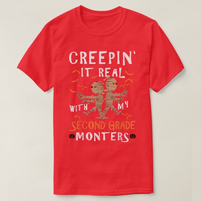 Lär dig det med min andra Klass-monster Hal T Shirt (Design framsida)