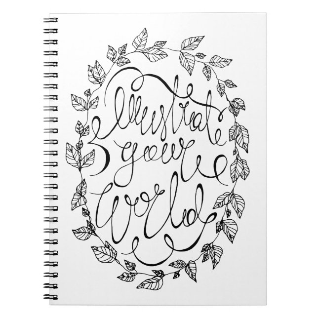 Lär dig din världsbild anteckningsbok (Framsidan)