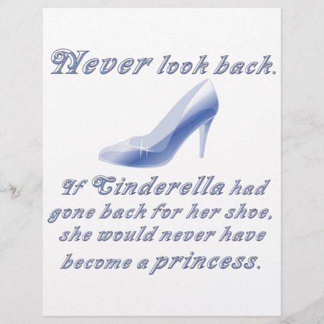 Lär dig från Cinderellas Shoe Reklamblad (Framsidan)