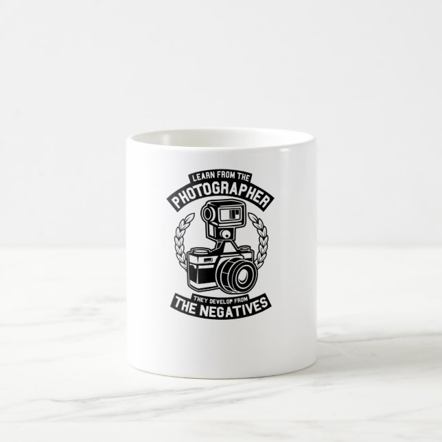 Lär dig från fotografen kaffemugg (Center)