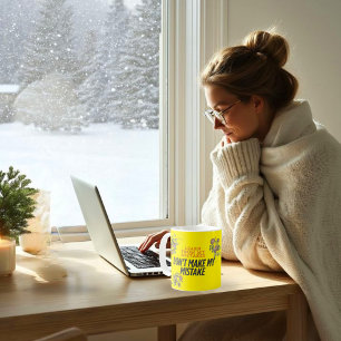 Lär dig från mitt misstag, gör inte mitt misstag kaffemugg