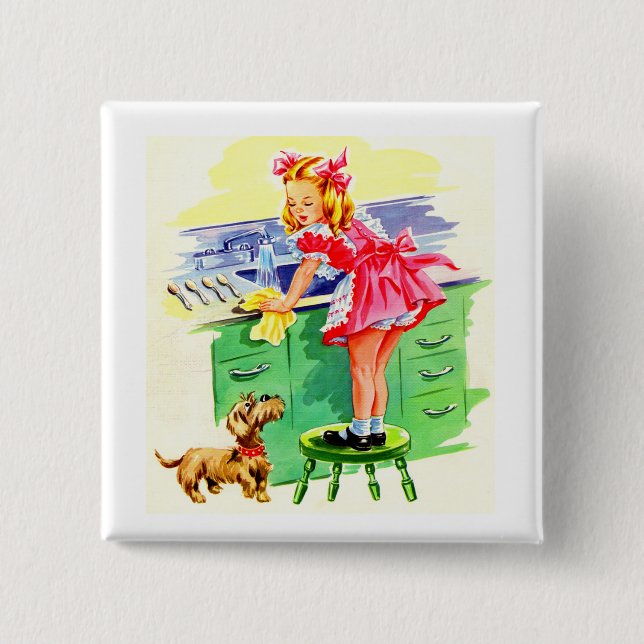 Lär dig hur du tvättar diskarna knapp (Framsida)