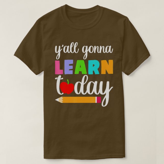 Lär dig i dag Back to school (2) T Shirt (Design framsida)