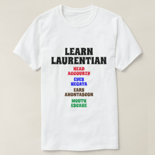 Lär dig Laurentiska - Huvud, Öga, Öra, Mun T Shirt