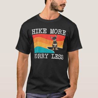 Lär dig mer bekymmer Mindre svart Chihuahua-grafik T Shirt