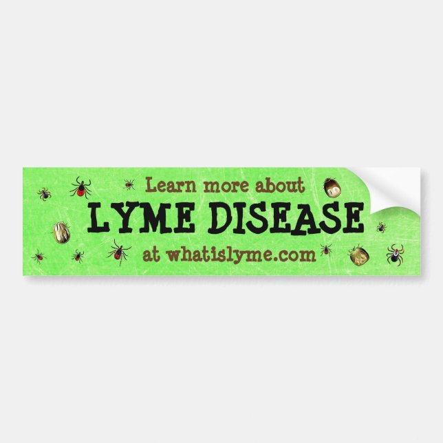 Lär dig mer om Lyme Disease Bildekal (Framsidan)