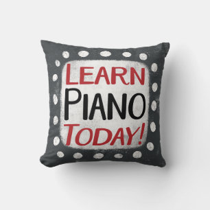 Lär dig Piano i Dekorativ kudde