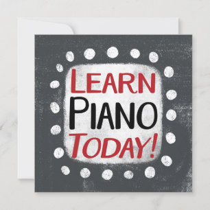 Lär dig Piano Today-hälsningskort Kort