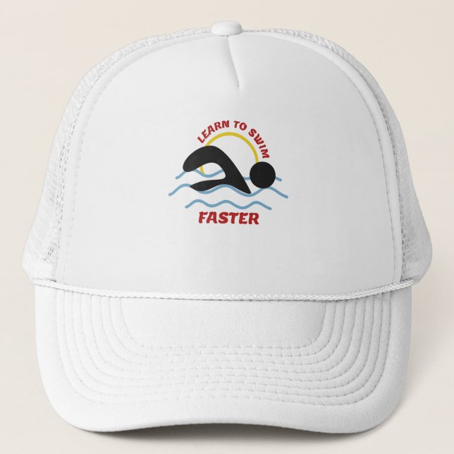 Lär dig simma snabbare - Cool Swimmers Design Keps (Framsida)