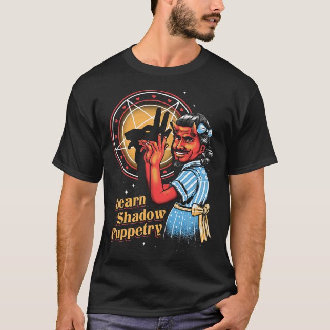 Lär dig skugghjulet Grunge Emo Goth T Shirt (Framsida)
